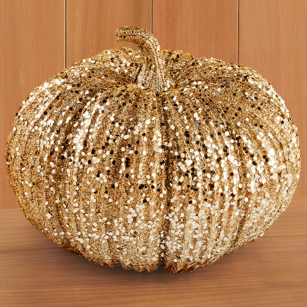 Champagne Glitter Pumpkins
