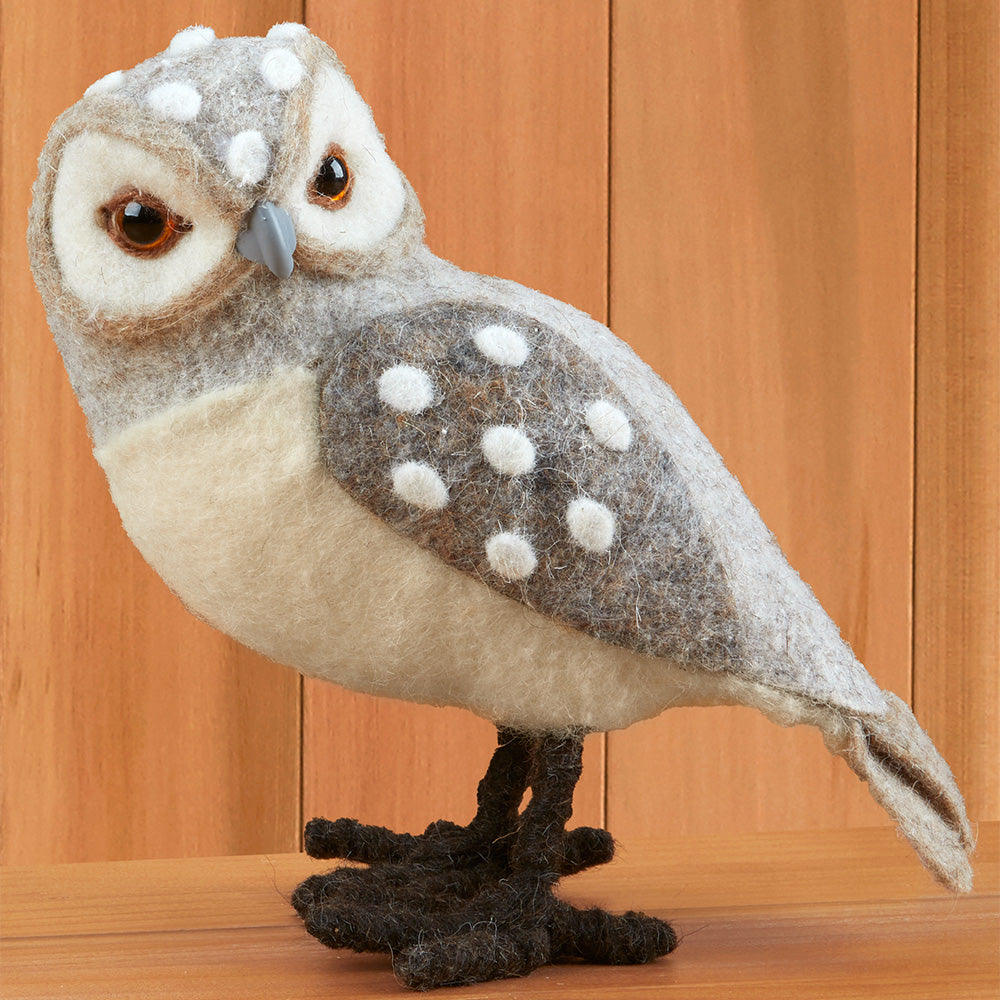 Winter Owl Figurines