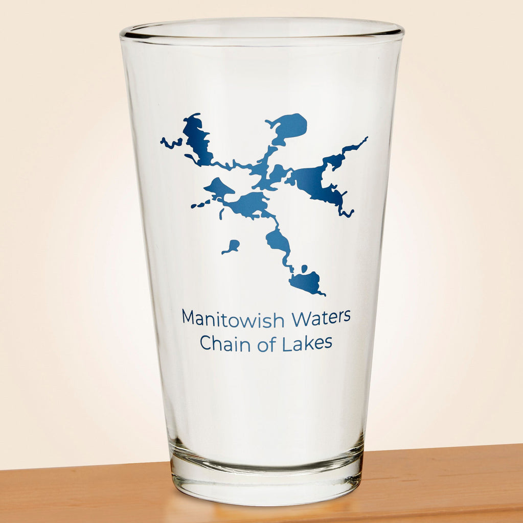Manitowish Waters Chain of Lakes Pint Glass