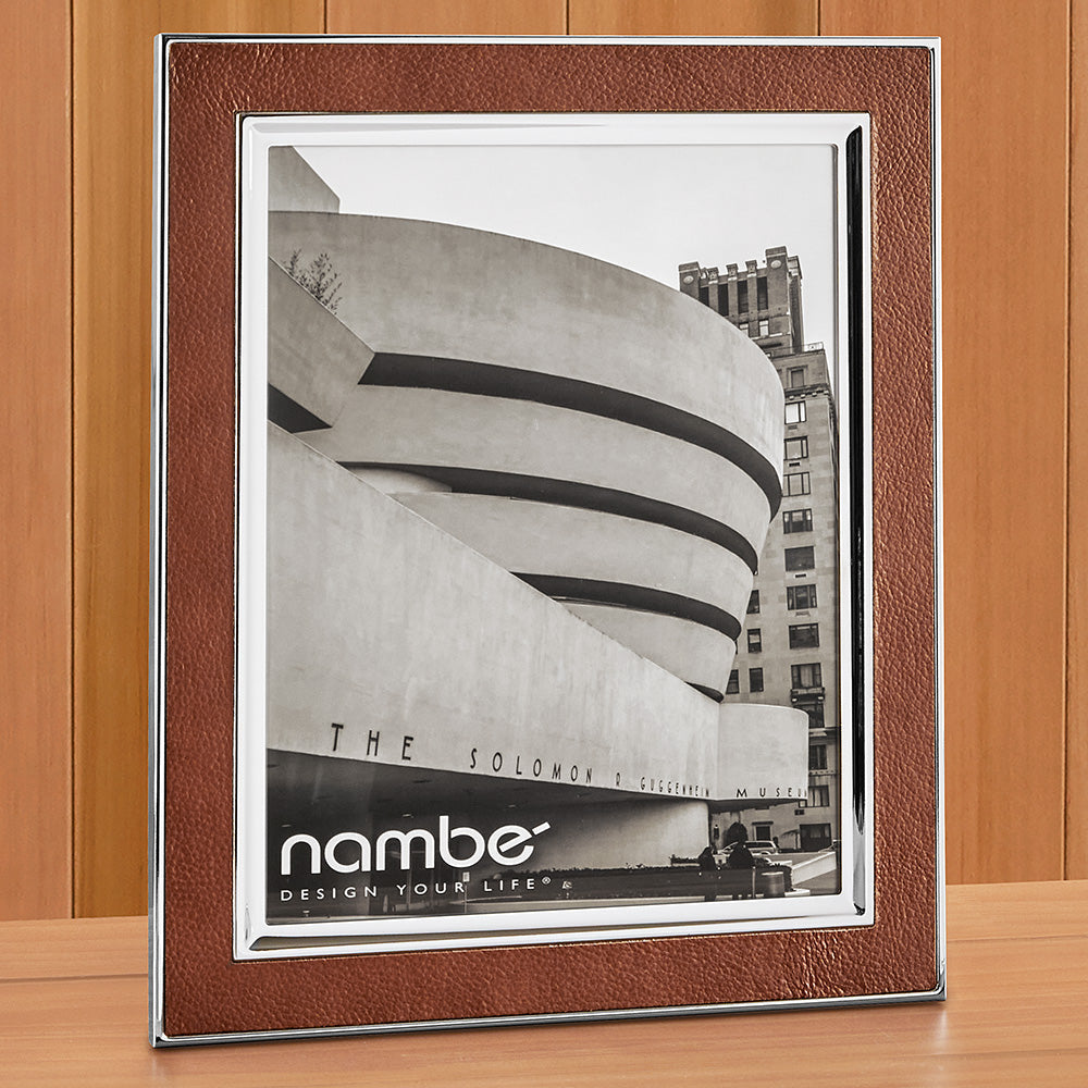Nambé Novara Leather Picture Frame
