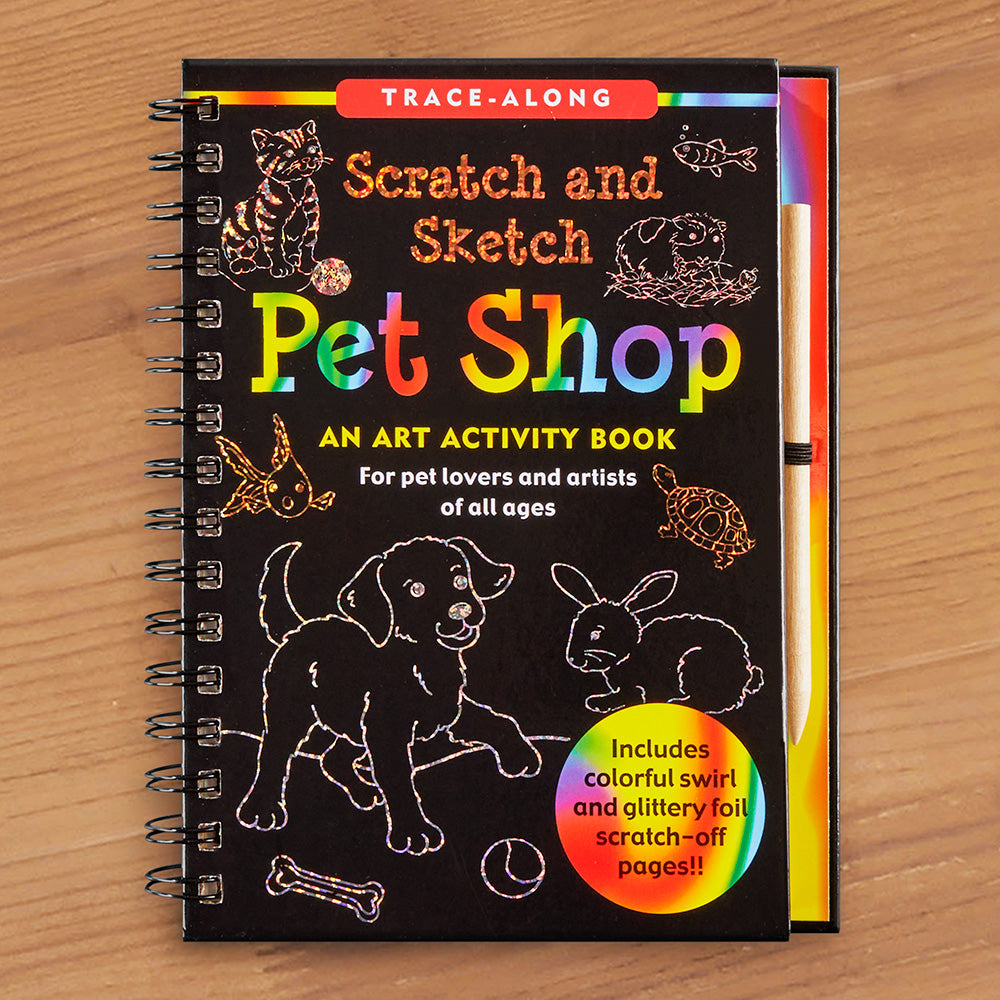 Pet Shop Scratch and Sketch Art Activity Book