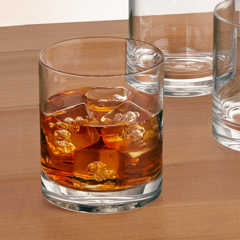 Caspari Acrylic Rocks Glass Gift, Set of 4