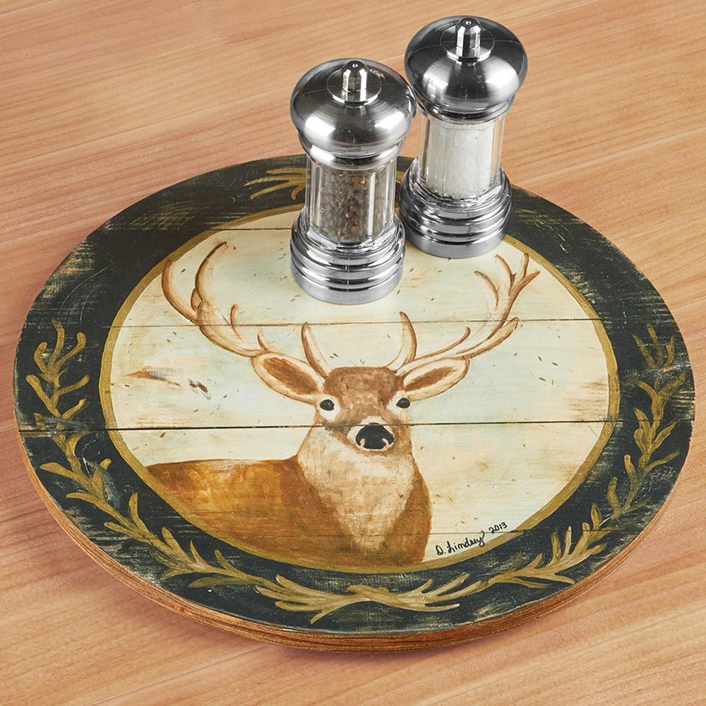 Darrellene Designs Proud Buck Lazy Susan