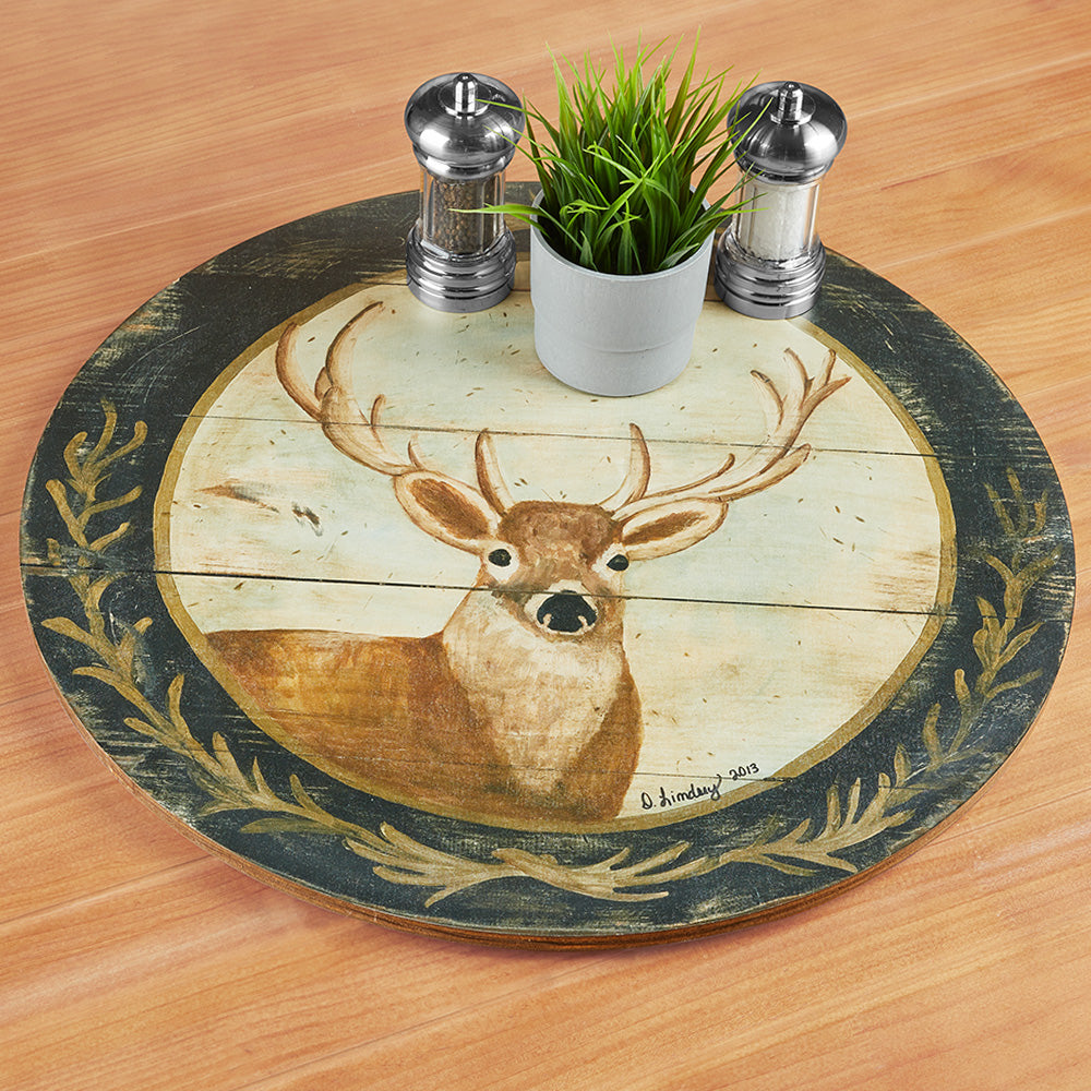 Darrellene Designs Proud Buck Lazy Susan