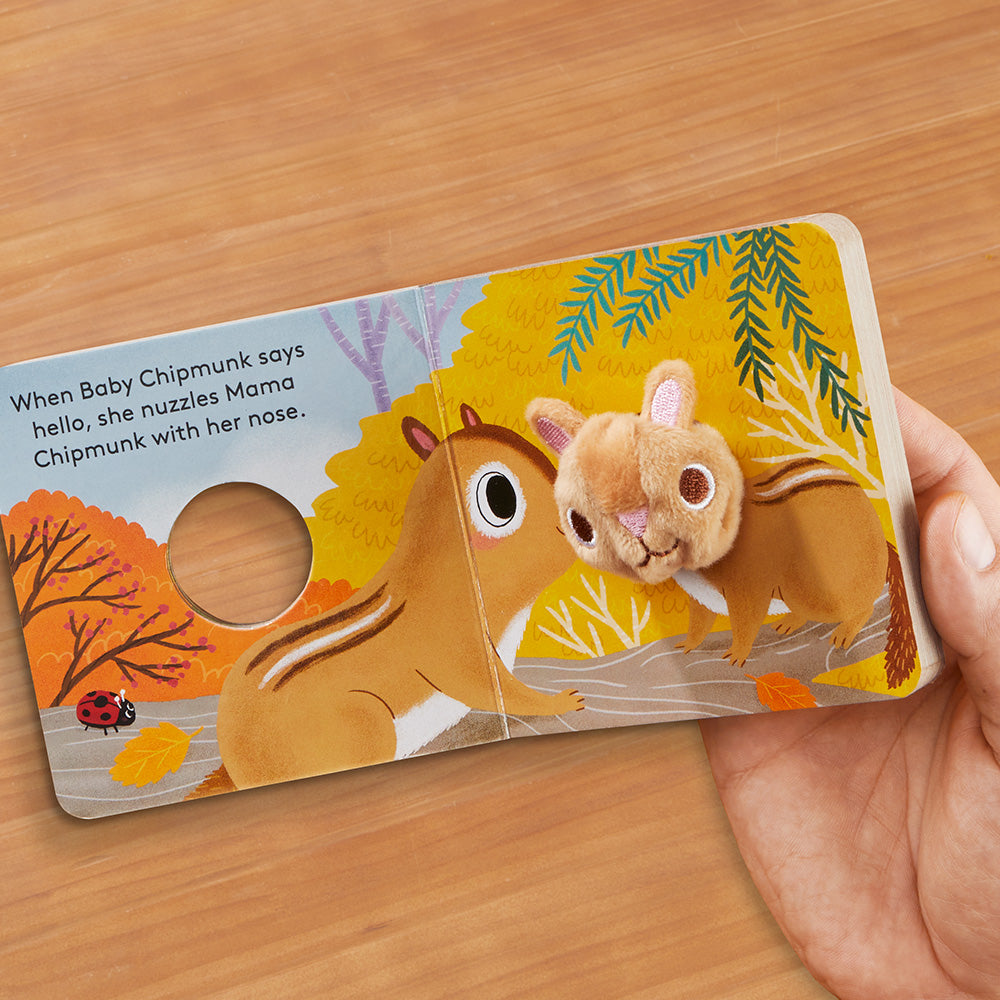 Baby Chipmunk Finger Puppet Board Book