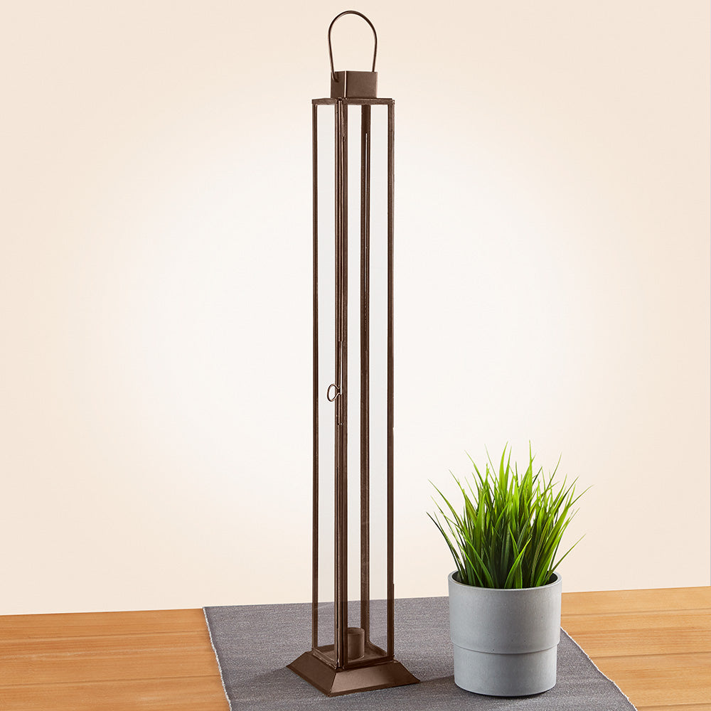 Henley Iron and Glass Lantern Candleholder