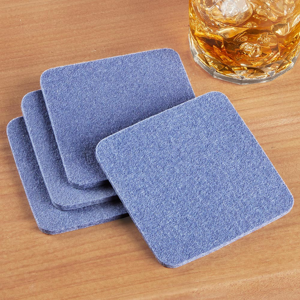 Graf Lantz Bierfilzl Square Felt Coasters, Set of 4