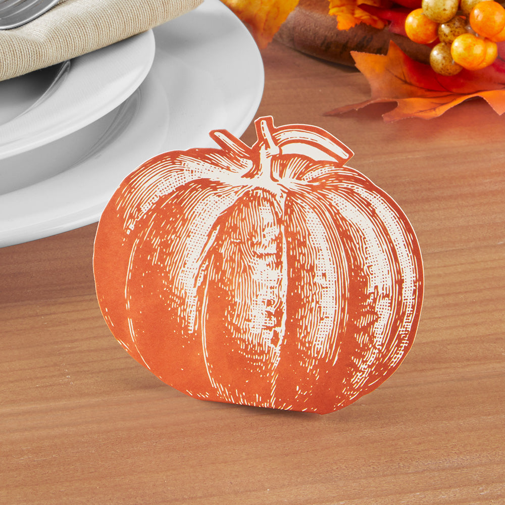 Hester & Cook Place Card Table Accents, Pumpkin