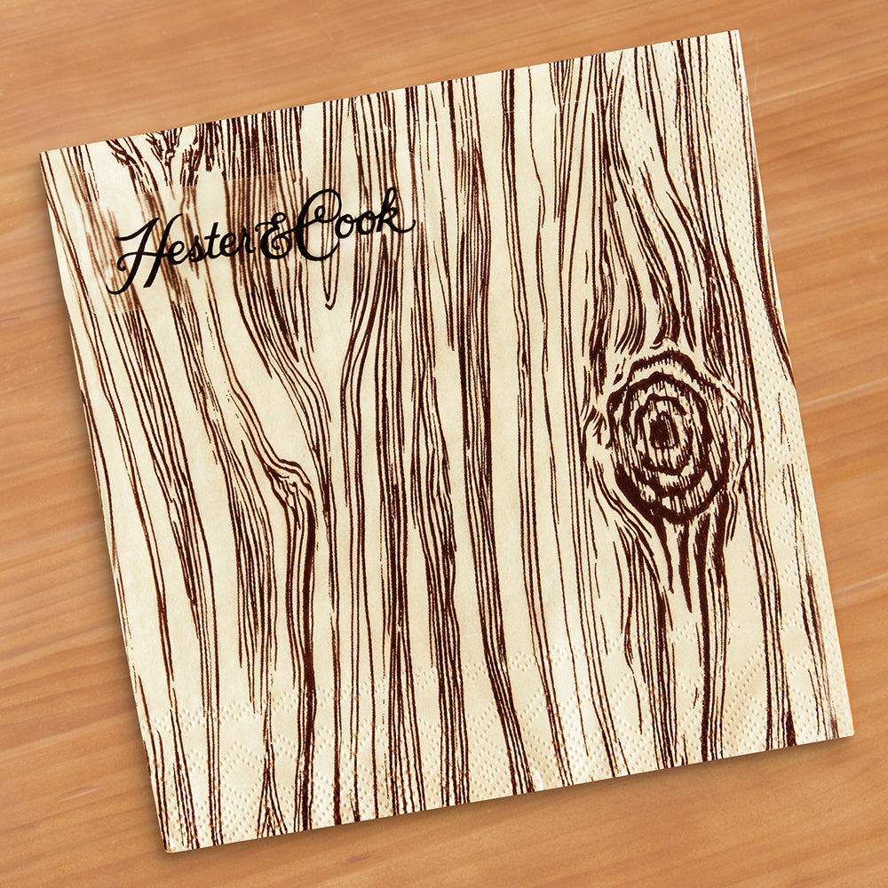 Hester & Cook Paper Napkins, Oak