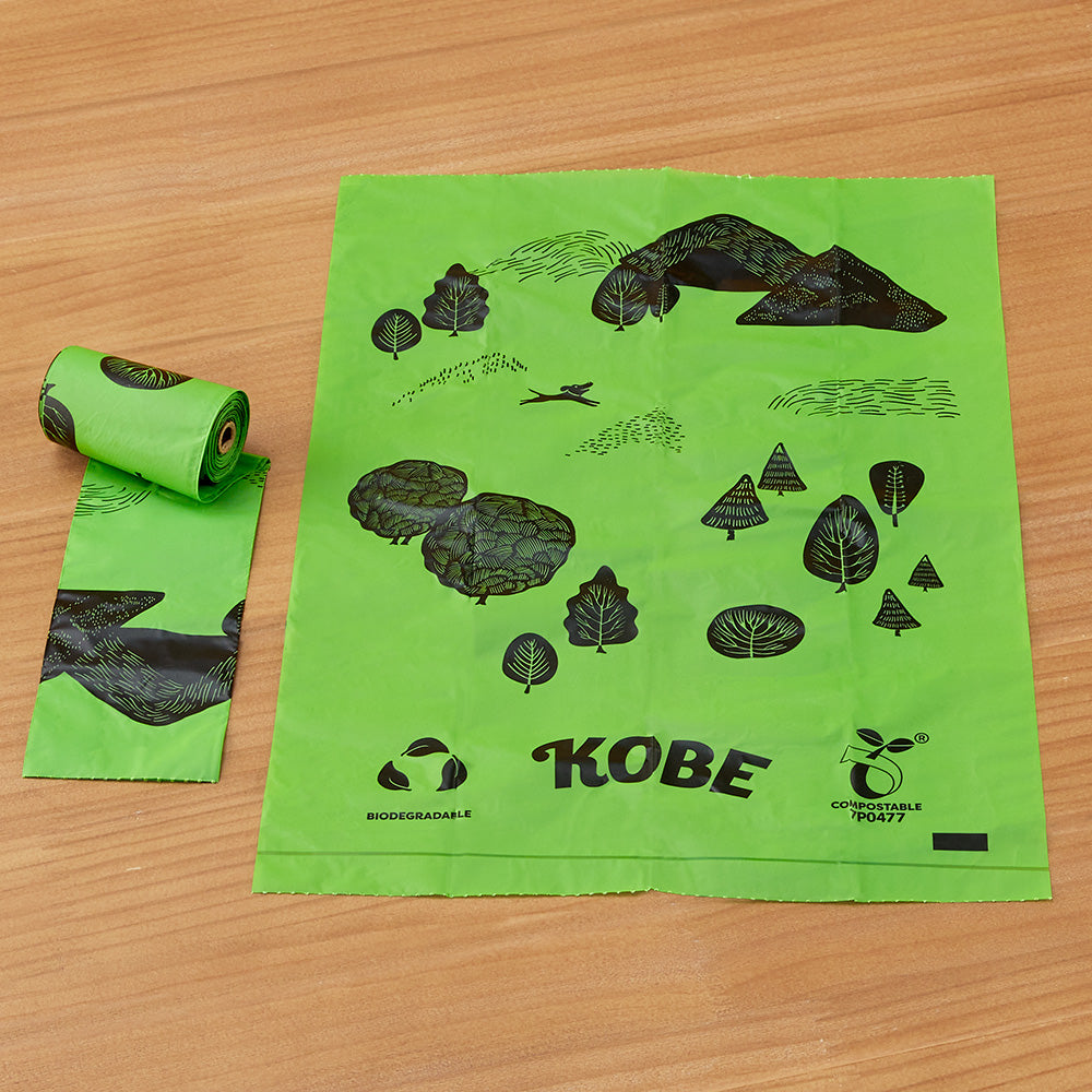 Kikkerland Eco-Friendly Dog Waste Bags, Box of 90