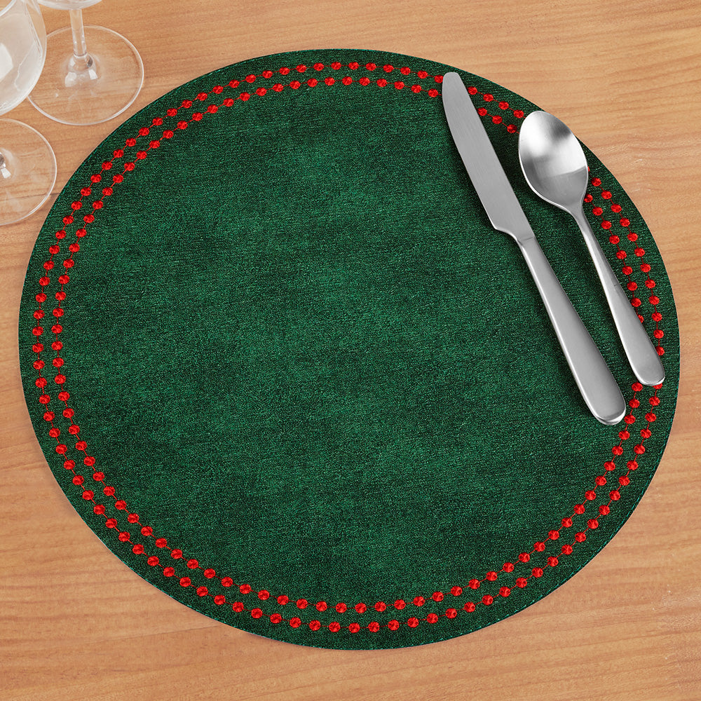 Bodrum Pearls Round Vinyl Placemat