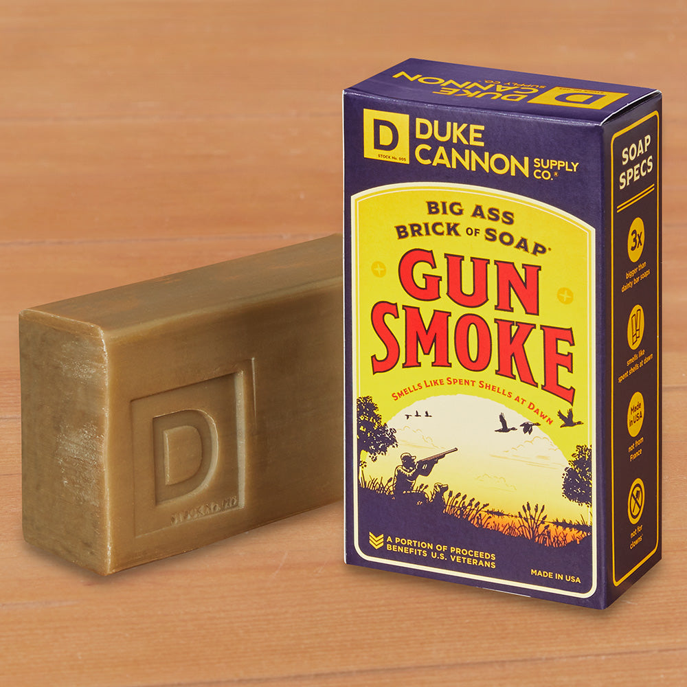 Duke Cannon Big Ass Brick of Soap, Gun Smoke – To The Nines Manitowish  Waters