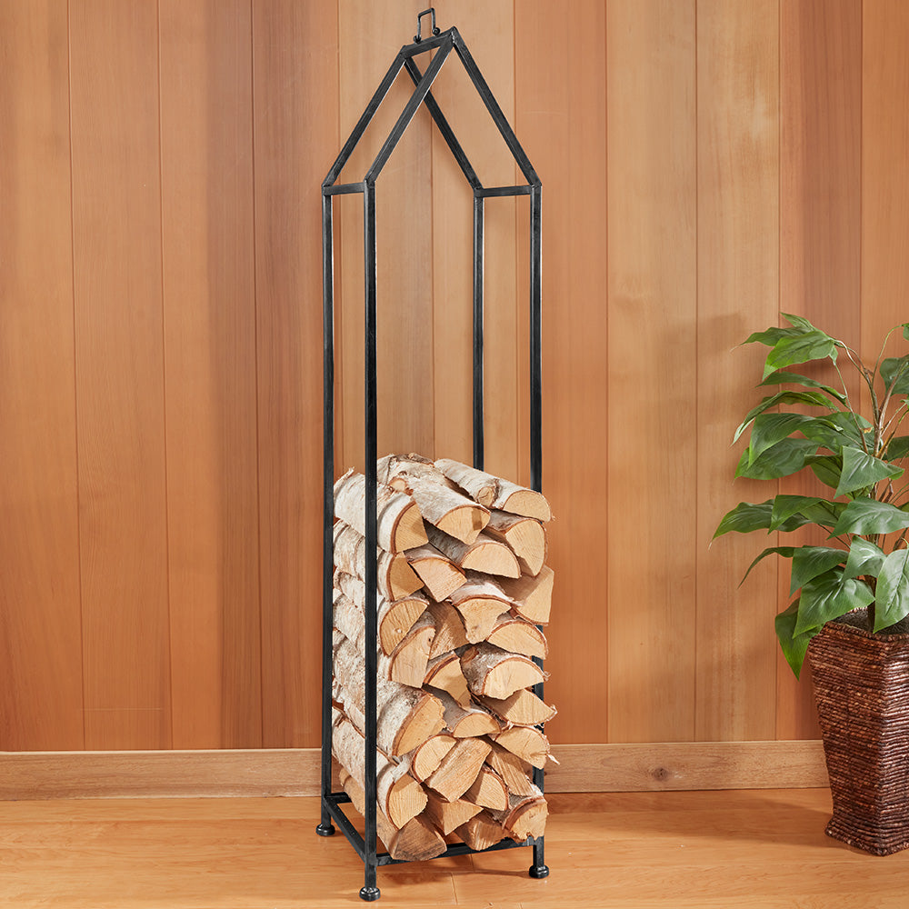Iron Firewood Log Rack – To The Nines Manitowish Waters