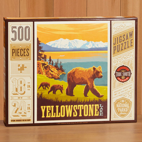 500 Piece Jigsaw Puzzle, "Yellowstone Lake"