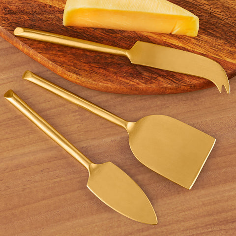 Be Home Matte Gold Cheese Knives