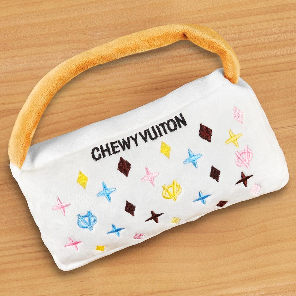 Chewy Vuiton Handbag Dog Toy