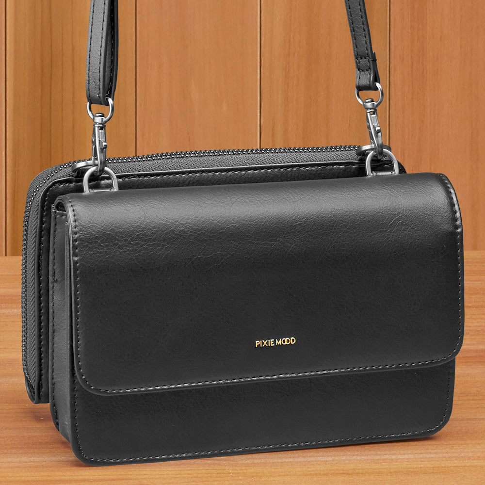 Patent leather crossbody bag