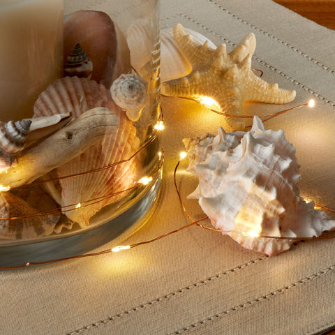 Kikkerland White LED Lights on Copper Wire