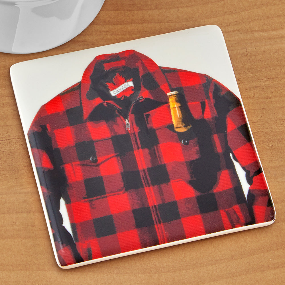 Proudly Canadian Ceramic Coaster