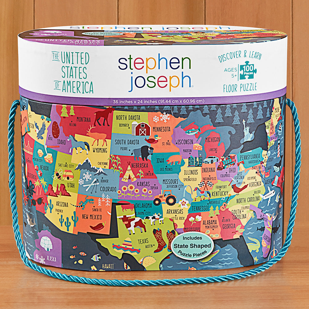Stephen Joseph 100 Piece Jigsaw Puzzle, The United States of America