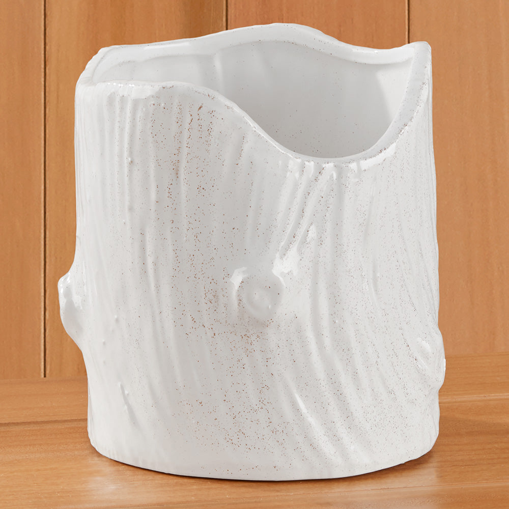 Modern Faux Bois Pot