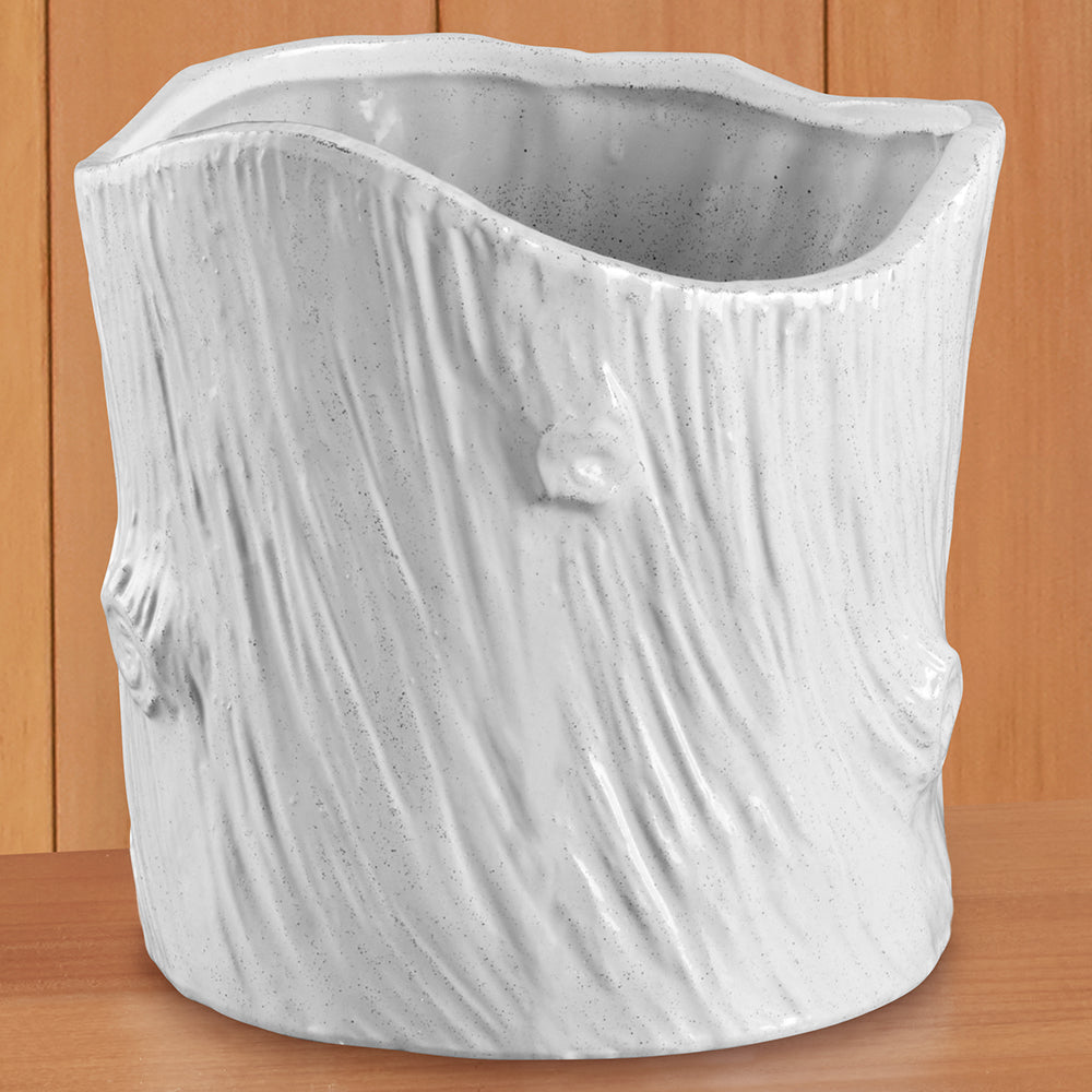 Modern Faux Bois Pot