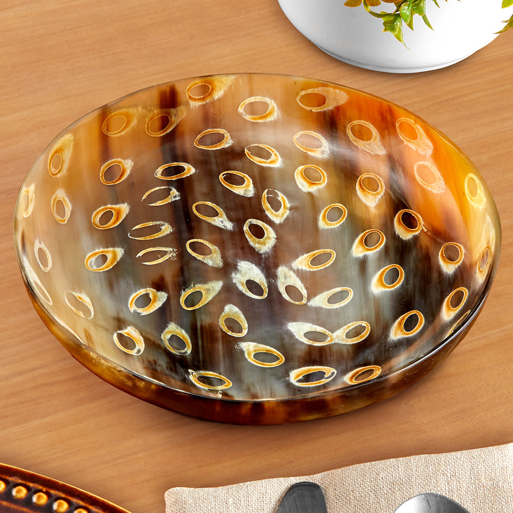 Be Home Horn Plate, Peacock