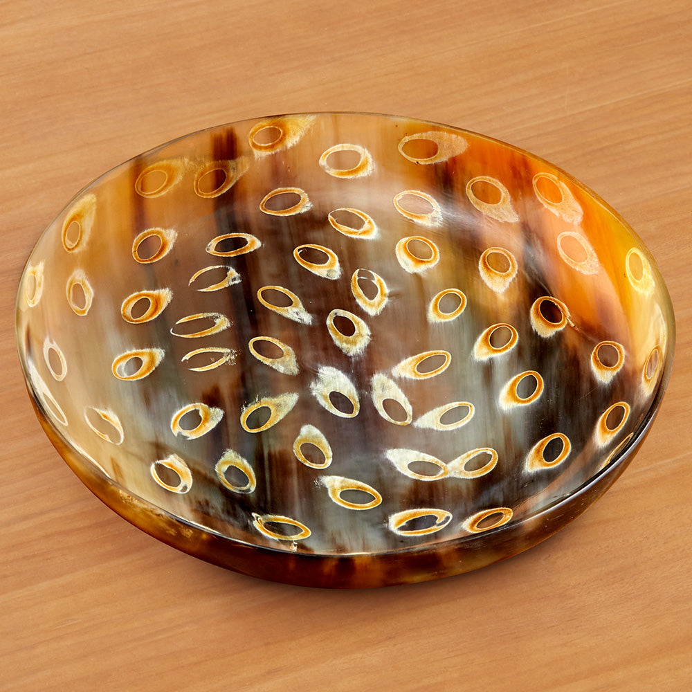 Be Home Horn Plate, Peacock