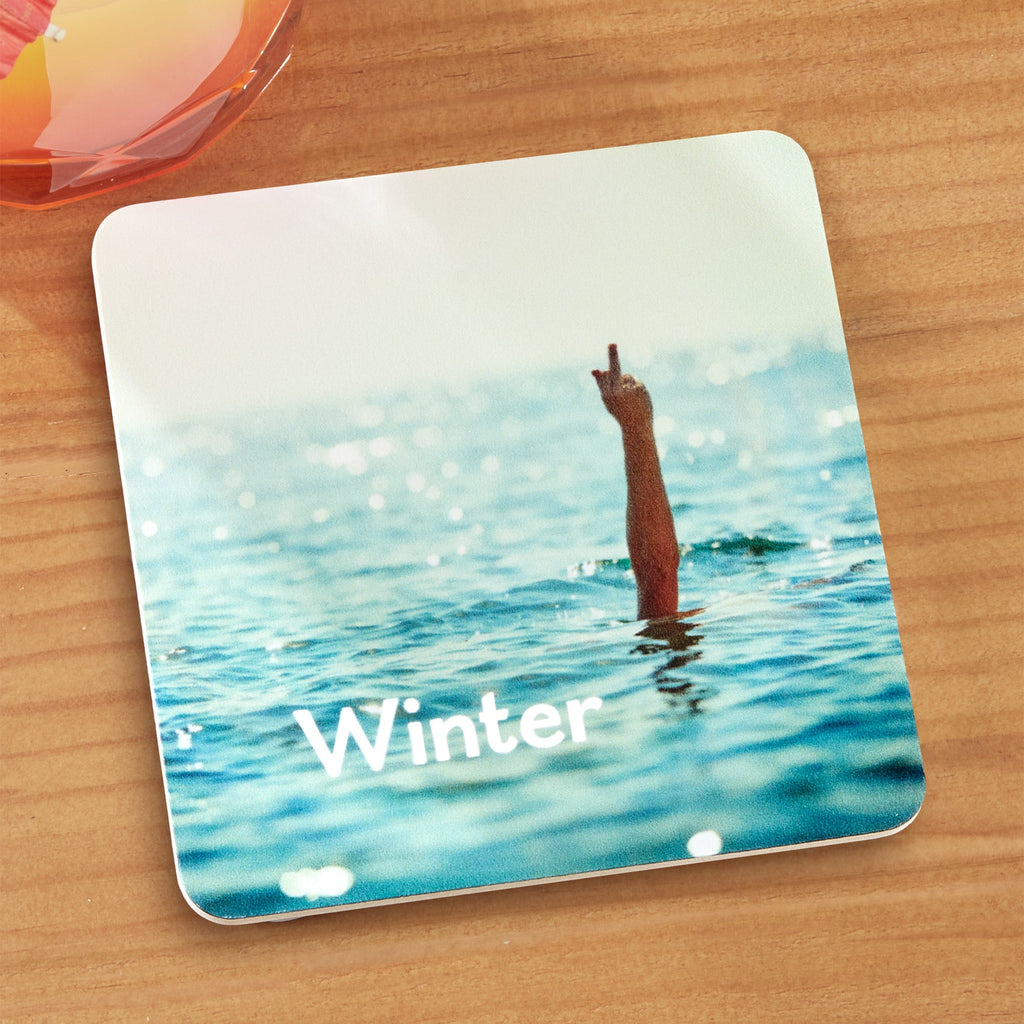 Drinks on Me Winter Coaster