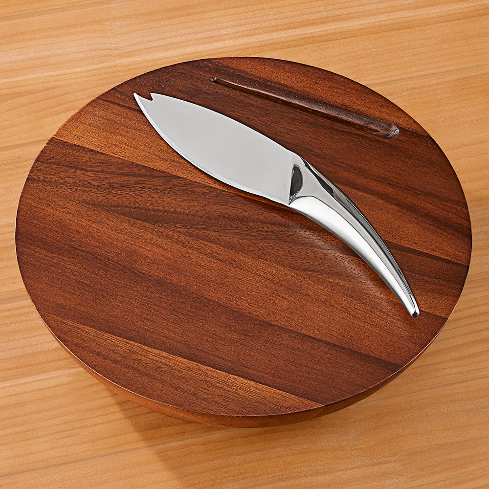 Nambé Harmony Cheese Board with Knife