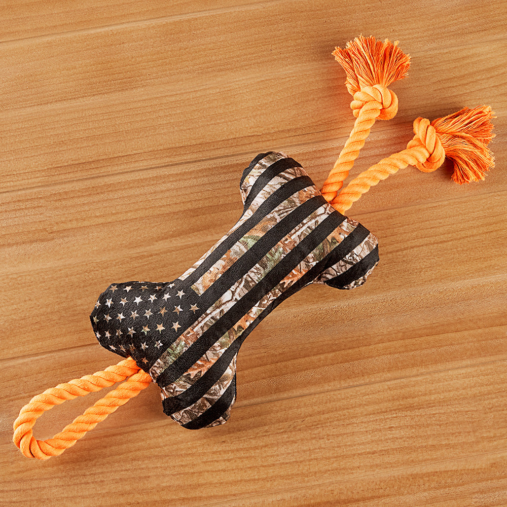 "Camo Up America" Tug Bone Dog Toy