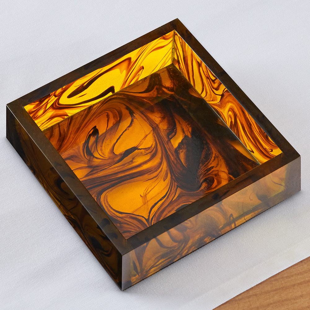 Caspari Tortoiseshell Resin Napkin Holders
