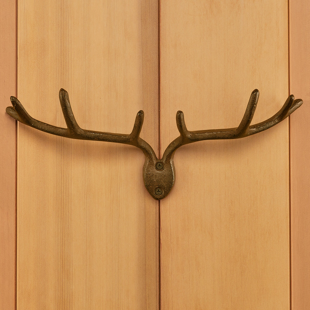 Cast Iron Deer Antlers Wall Hook