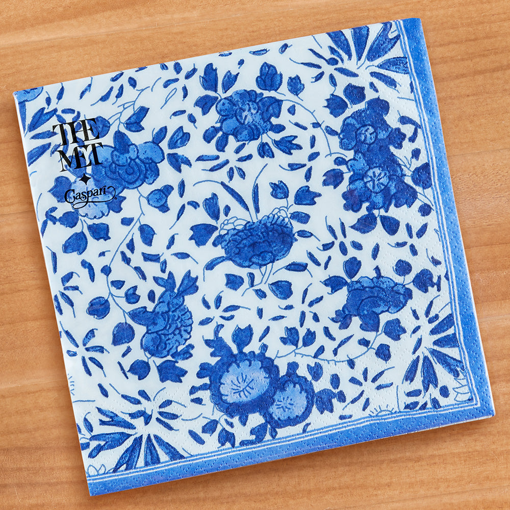 Caspari Paper Napkins & Guest Towels, Delft Blue