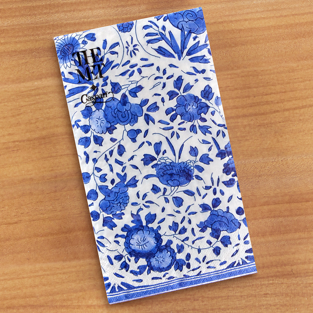 Caspari Paper Napkins & Guest Towels, Delft Blue