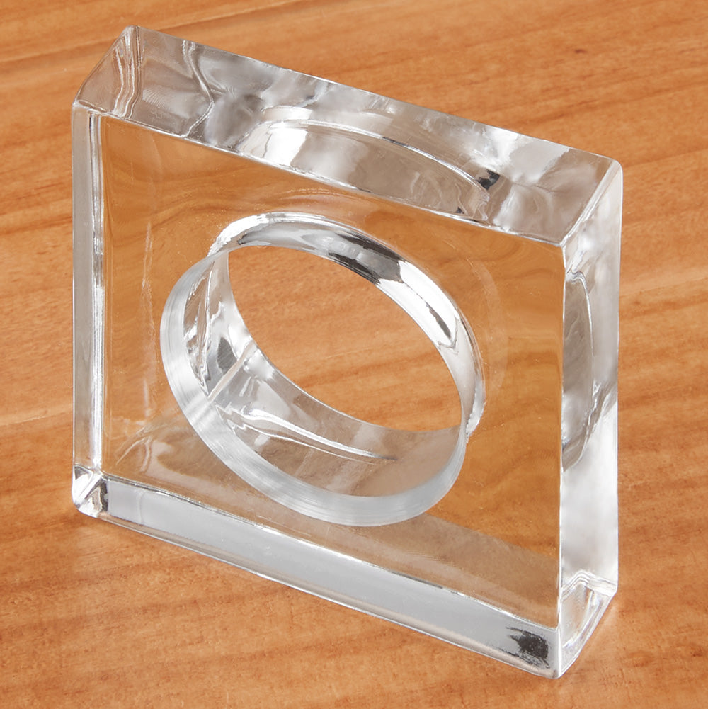 Caspari Acrylic Napkin Rings, Set of 4