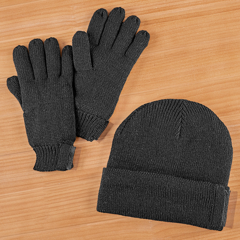 Charlie Paige Women's Knit Beanie and Glove Set