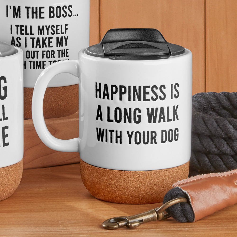 Mud Pie Dog Walker Mug & Leash Set