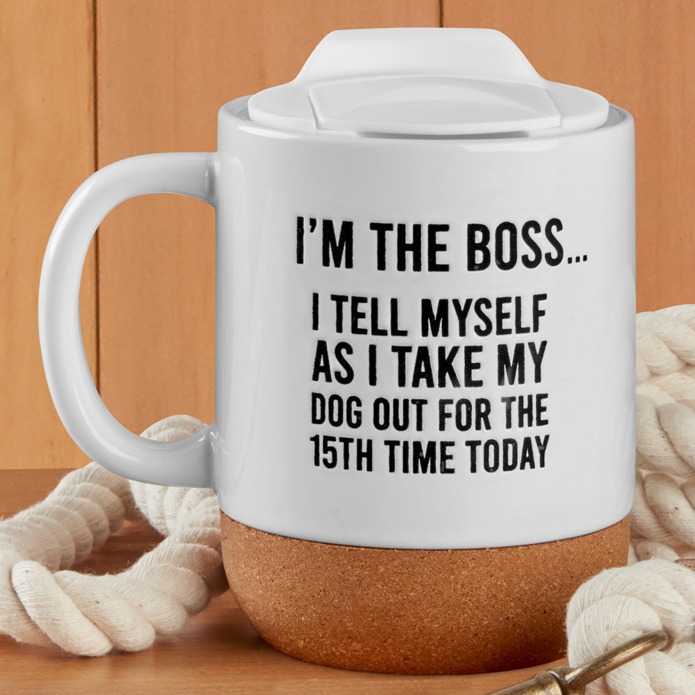 Mud Pie Dog Walker Mug & Leash Set