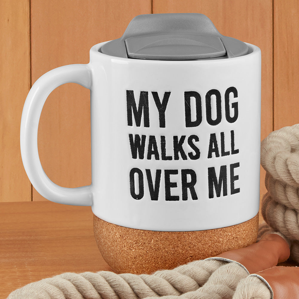Mud Pie Dog Walker Mug & Leash Set