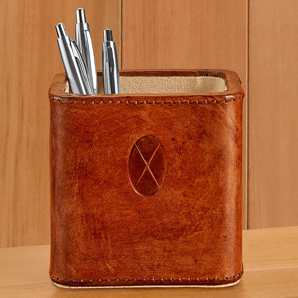 Signature Leather Desk Collection, Pencil Cup