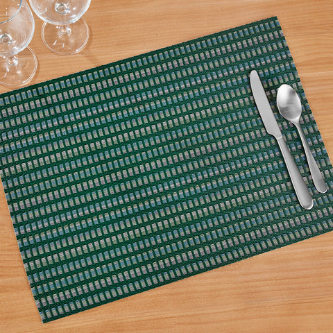 Chilewich Tambour Rectangle Placemat, Ivy