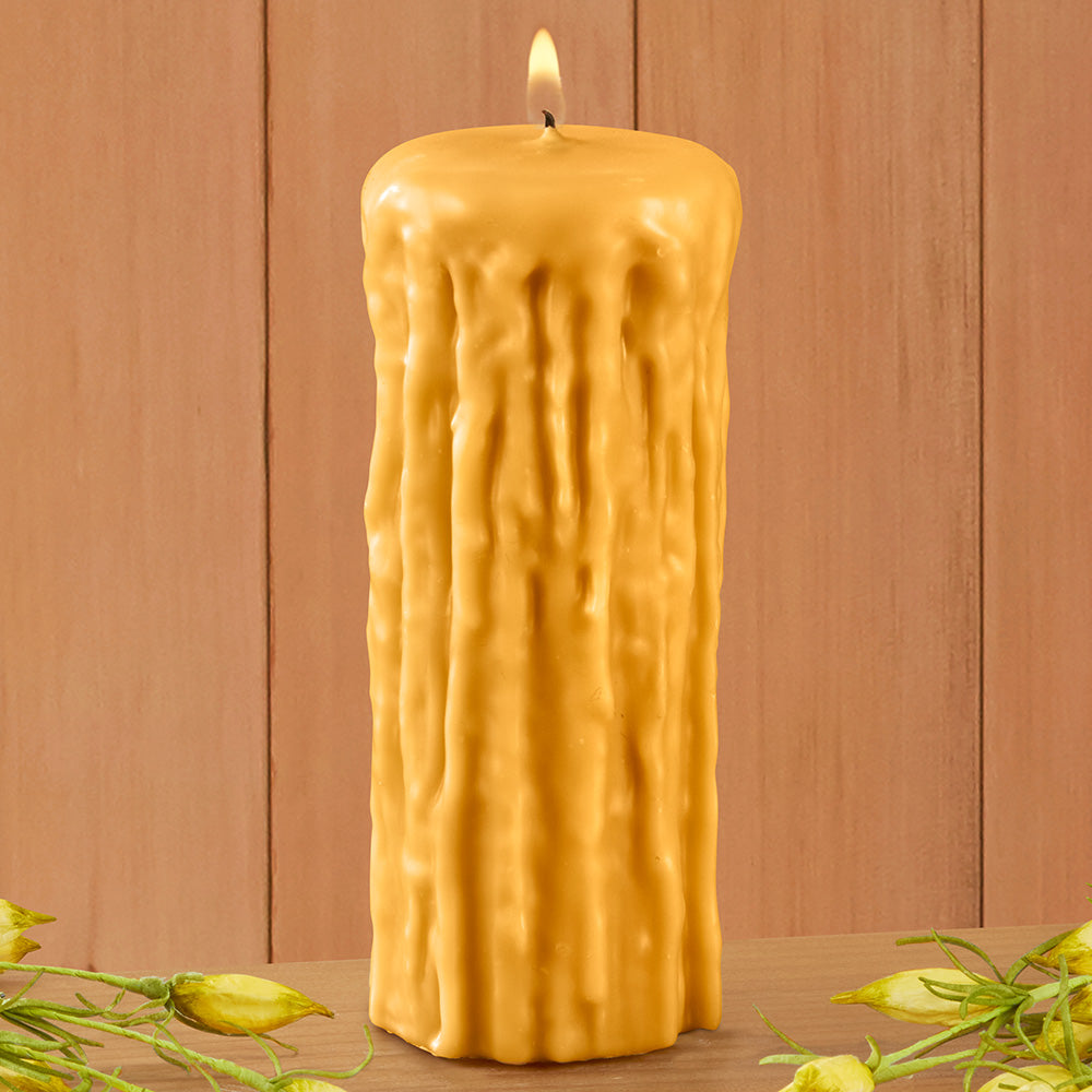 100% Beeswax Classic Pillar Candle