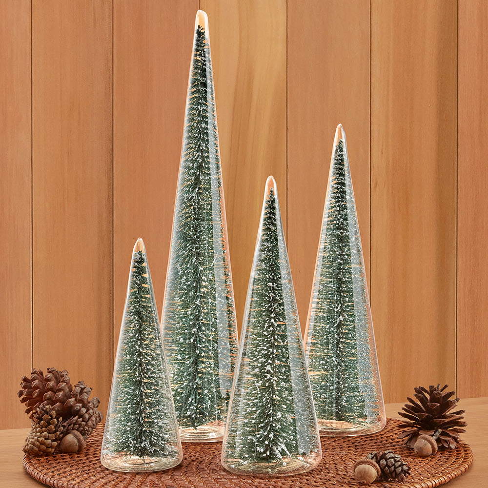 Bottle Brush Christmas Tree in Glass – To The Nines Manitowish Waters