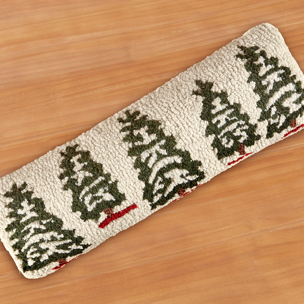Chandler 4 Corners 24" x 8" Hooked Pillow, Silent Woods
