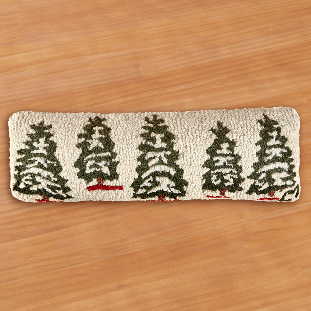 Chandler 4 Corners 24" x 8" Hooked Pillow, Silent Woods