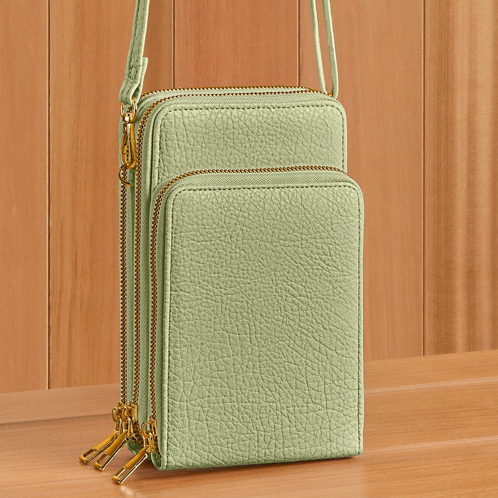 Leather cell on sale phone crossbody