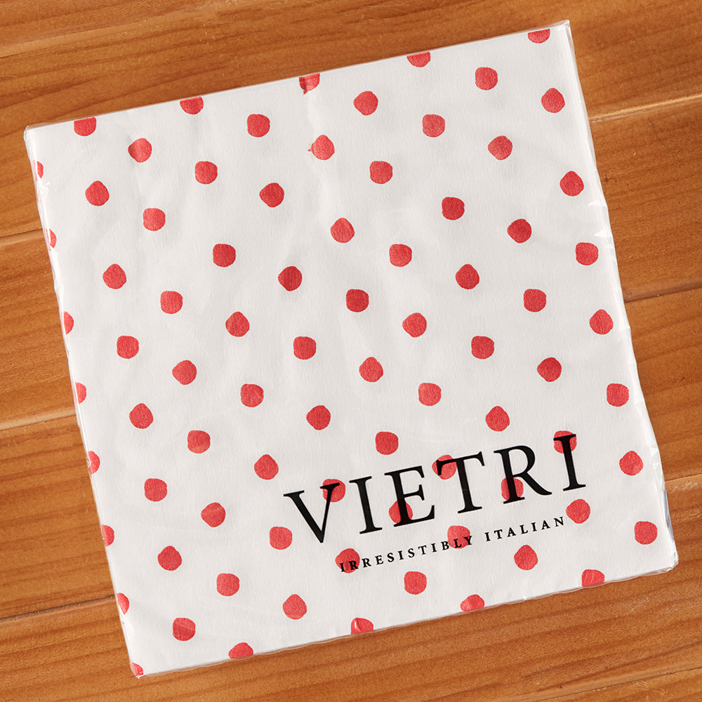 Vietri Papersoft Napkins, Red Dot