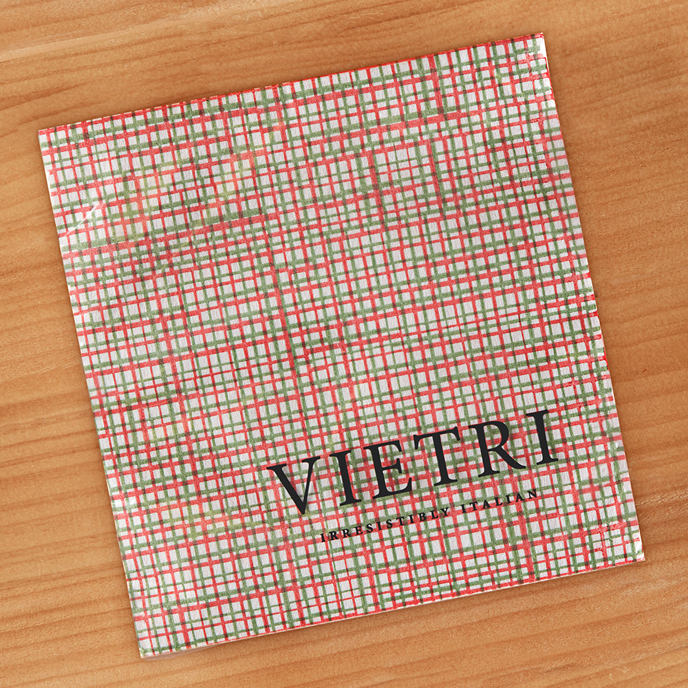 Vietri Papersoft Napkins, Green and Red Weave