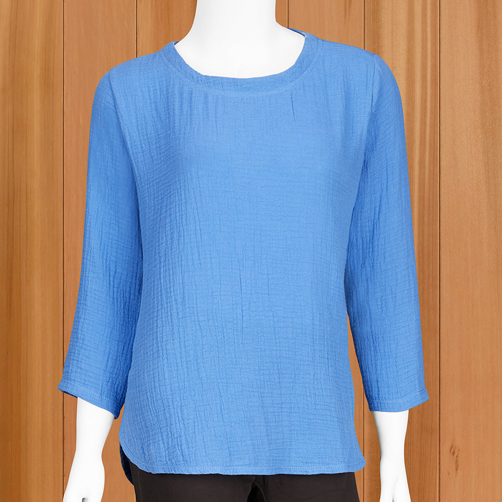 LuLu-B Women's Lightweight Gauze Top